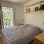 Séjour avec cuisine ouverte de la maison en pinède